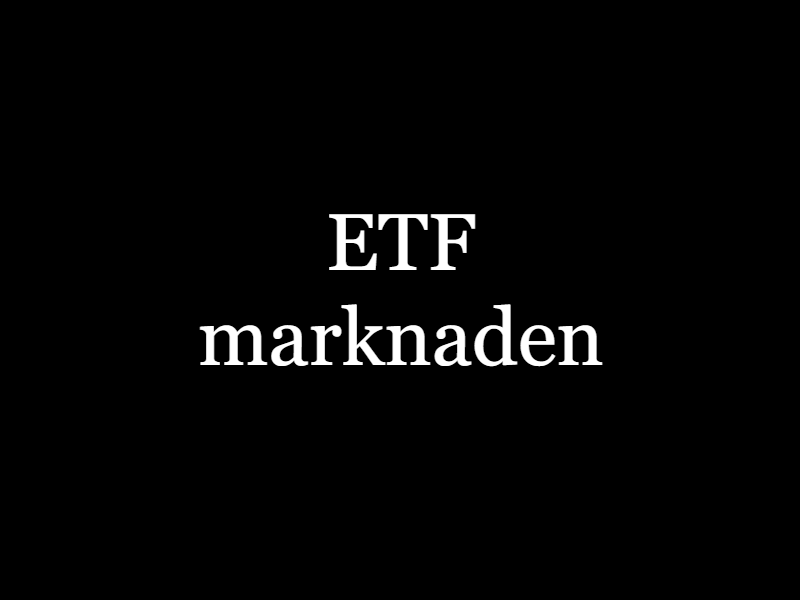Om ETFmarknaden