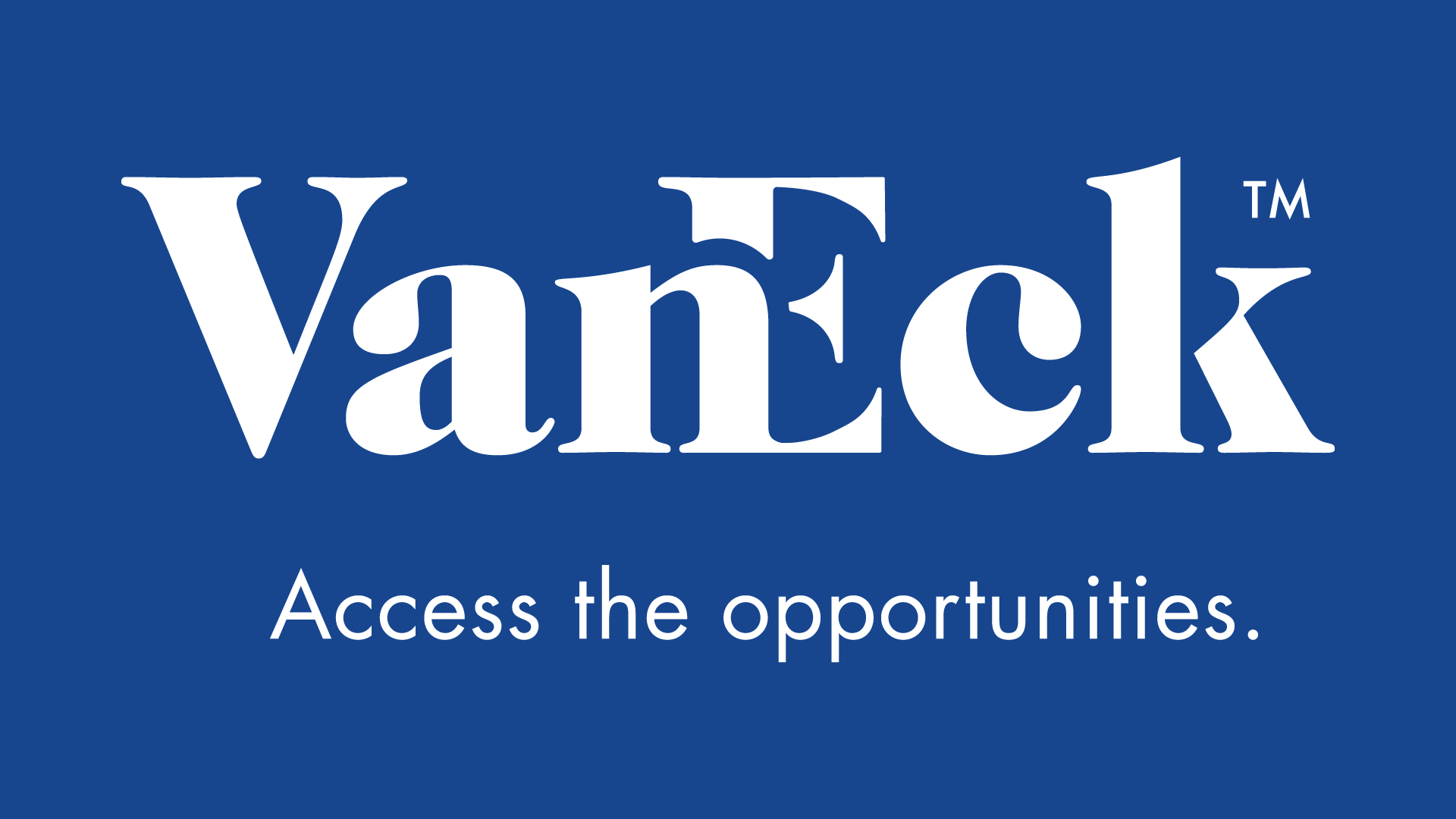 Van Eck Global To Rename Market Vectors ETFs Global initiative unites businesses and investment offerings under universal brand “VanEck”, Van Eck Global To Rename Market Vectors ETFs.