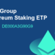 ETC Group Ethereum Staking ETP (ET32 ETP) med ISIN DE000A3G90G9 spårar värdet på kryptovalutan Ethereum samt inkluderat staking.