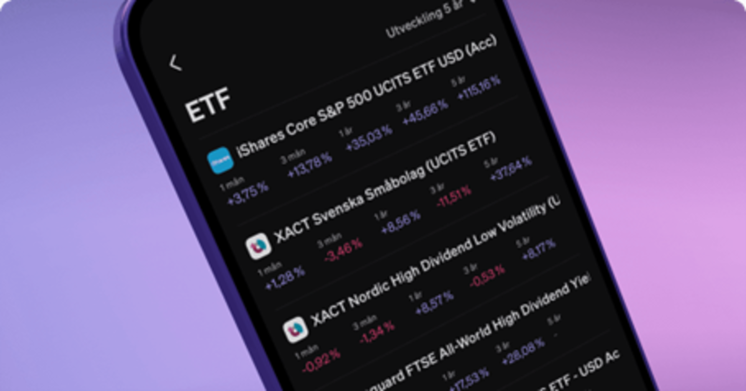 Lågt och automatiskt courtage från 1 kr när du väljer att handla aktier och ETFer hos SAVR• Samma prismodell gäller på alla marknader