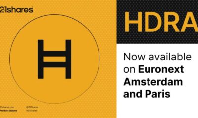 21Shares, en av världens största utgivare av kryptobörshandlade produkter (ETP), tillkännagav idag lanseringen av 21Shares Hedera ETP (Ticker: HDRA). Produkten är nu noterad på Euronext Amsterdam (USD) och Euronext Paris (EUR), vilket erbjuder investerare enkel, transparent och reglerad tillgång till Hederas DLT (distribuerad ledger-teknik) i företagsklass.