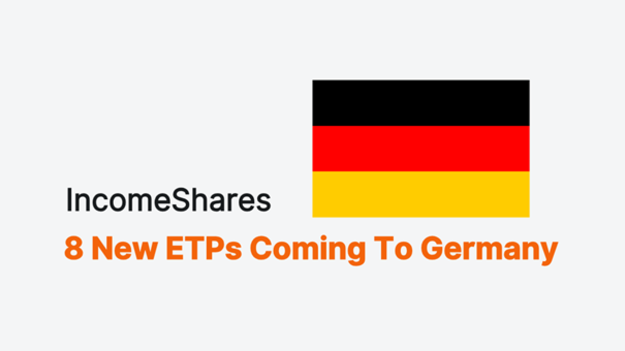 Åtta nya IncomeShares börshandlade produkter (ETPer) kom att korsnoteras på Deutsche Börse Xetra tisdagen den 15 juli 2025. Detta innebär att hela IncomeShares-sortimentet kommer att korsnoteras på en av Europas största börser.