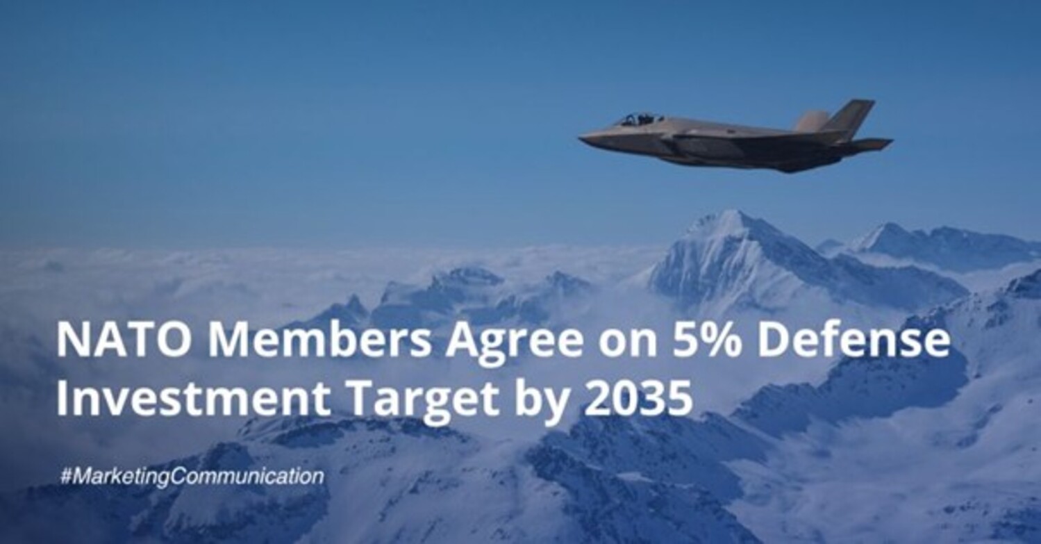 At the NATO summit in The Hague, member nations agreed to a voluntary target of investing 5% of GDP in defense by 2035. This new benchmark significantly expands the scope of NATO’s original 2% guideline and builds on the more recent 3.5% aspiration.