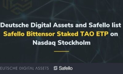 DDA, i samarbete med Safello, den ledande kryptovalutabörsen i Norden, listar den innovativa Safello Bittensor Staked TAO ETP (ISIN: DE000A4APQY4; WKN: A4APQY, Ticker: STAO) på Nasdaq Stockholm.
