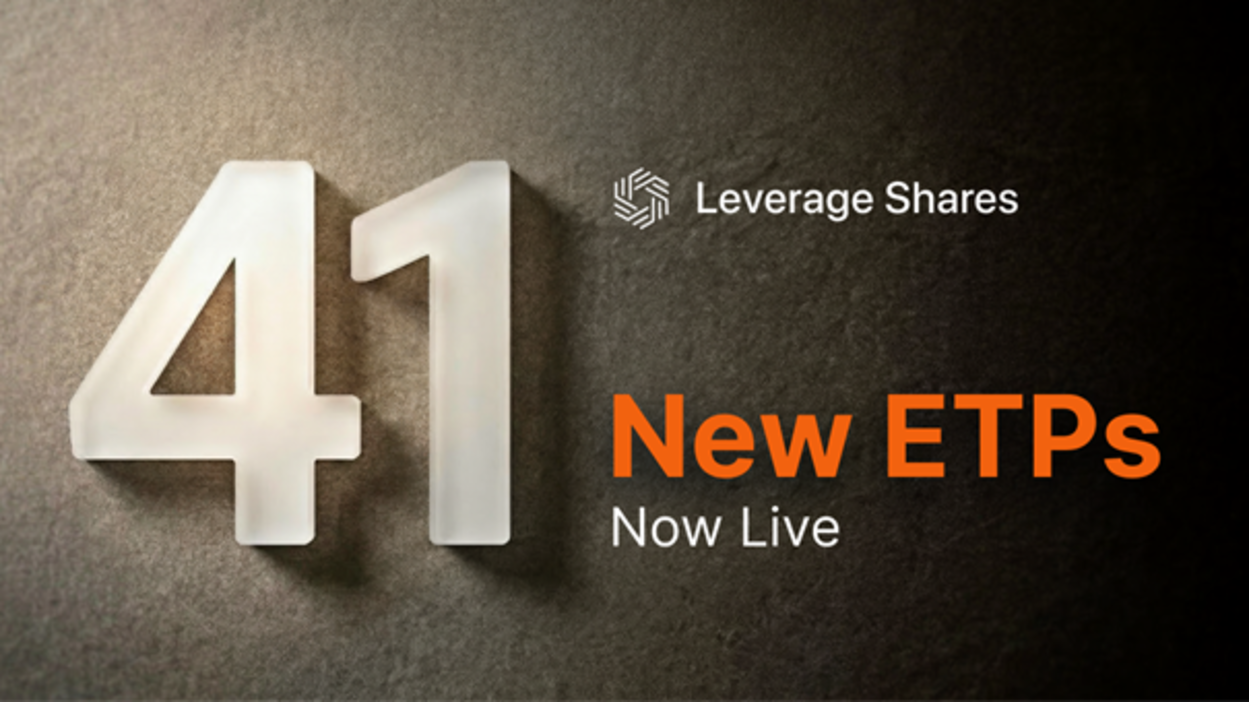 Leverage Shares är glada att kunna meddela lanseringen av ett nytt utbud av börshandlade produkter (ETPer), som nu handlas på Londonbörsen. Denna expansion introducerar 21 nya hävstångs- och inversa ETPer tillsammans med 20 nya optionsbaserade inkomst-ETPer från IncomeShares, vilket gör att Leverage Shares totala erbjudande uppgår till över 200 produkter.