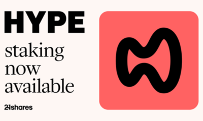 21shares har officiellt lagt till staking-belöningar till 21shares Hyperliquid Staking ETP (21HY). Förutom att spåra prisutvecklingen för Hyperliquid kan investerare nu också få belöningar från protokollet som ger > 50 % av DEXs eviga öppna intresse.