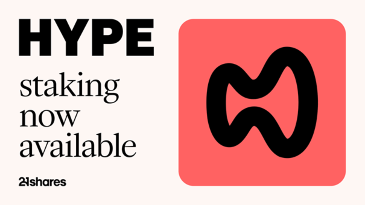 21shares har officiellt lagt till staking-belöningar till 21shares Hyperliquid Staking ETP (21HY). Förutom att spåra prisutvecklingen för Hyperliquid kan investerare nu också få belöningar från protokollet som ger > 50 % av DEXs eviga öppna intresse.