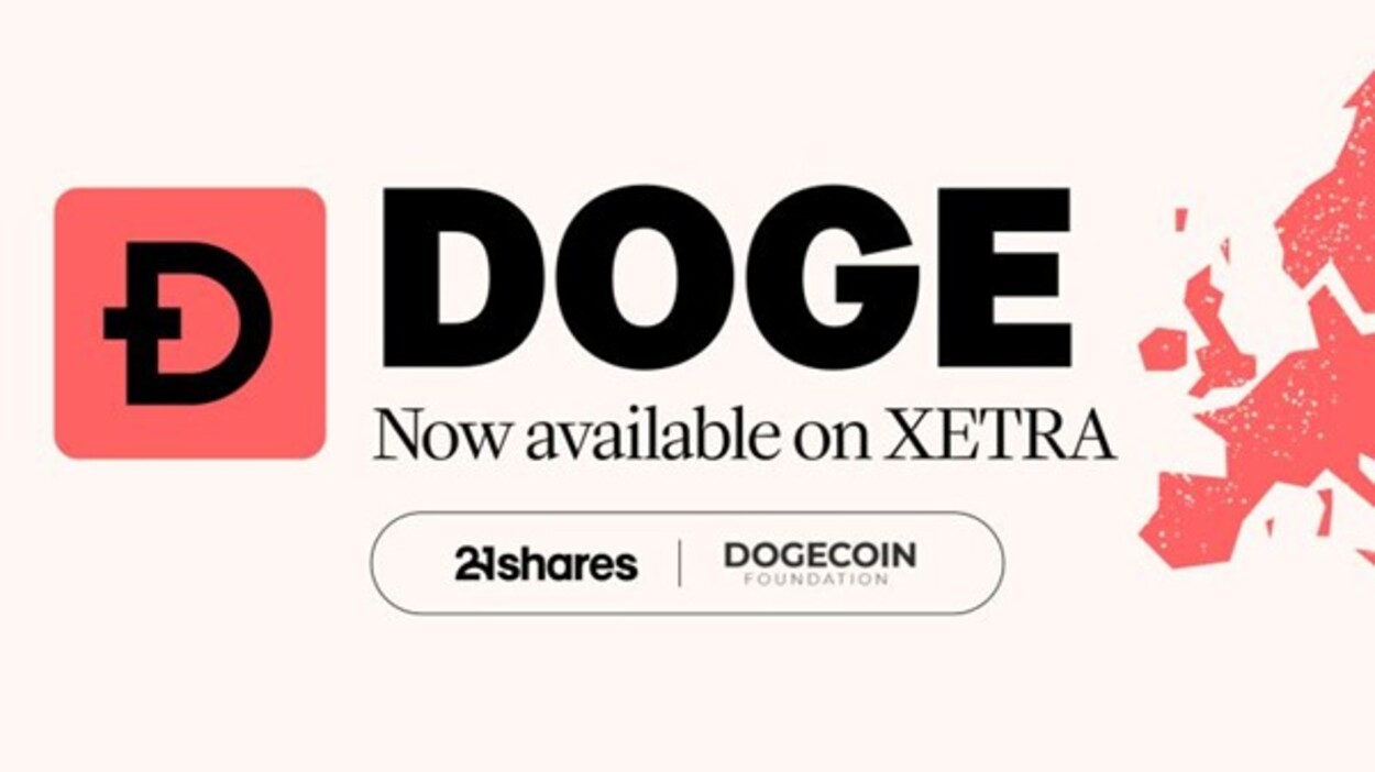 21shares Dogecoin ETP (DOGE) finns nu på Europas största ETF-börs Xetra (Deutsche Börse), vilket ger investerare 100 procent fysiskt säkerställd tillgång till den mest berömda memen i kryptohistorien.