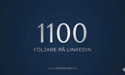 Marknaden för börshandlade fonder (ETFer) växer så det knakar, och intresset för smarta, kostnadseffektiva investeringar har aldrig varit större. Det märks inte minst på vår LinkedIn-sida, där vi precis har passerat en fantastisk milstolpe: Över 1 100 följare!