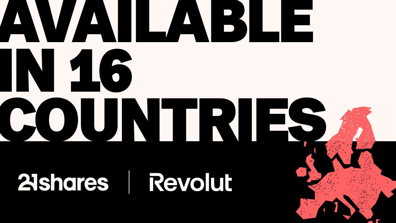 Investerare kan nu få tillgång till 21shares börshandlade produkter (ETP) hos Revolut i följande länder: